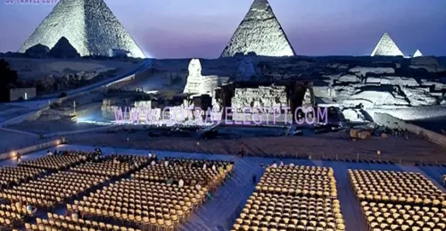 Sound and light show at Giza Pyramids